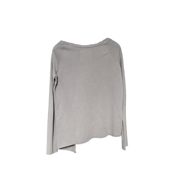 Frank & Eileen Size Large Tee Lab Asymmetric Sweatshirt Carbon Gray Cotton - Picture 3 of 11